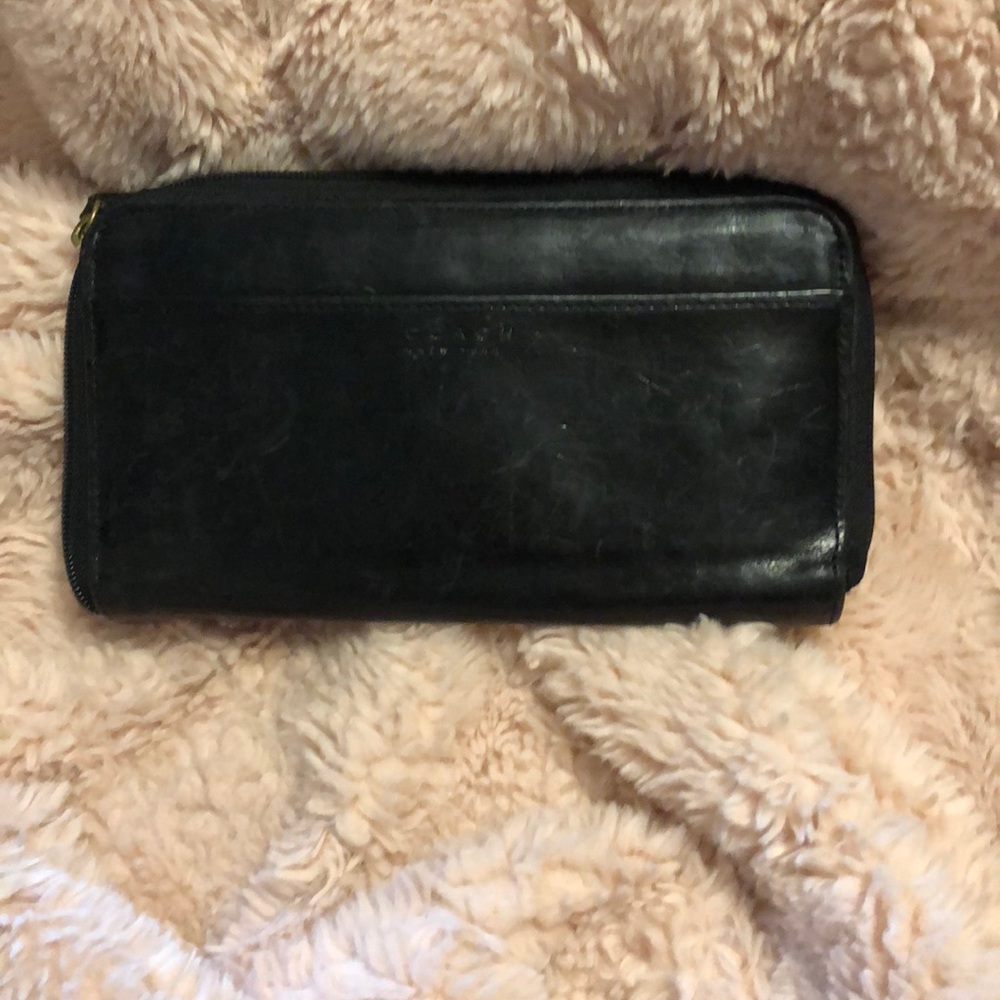 Coach zippered wallet